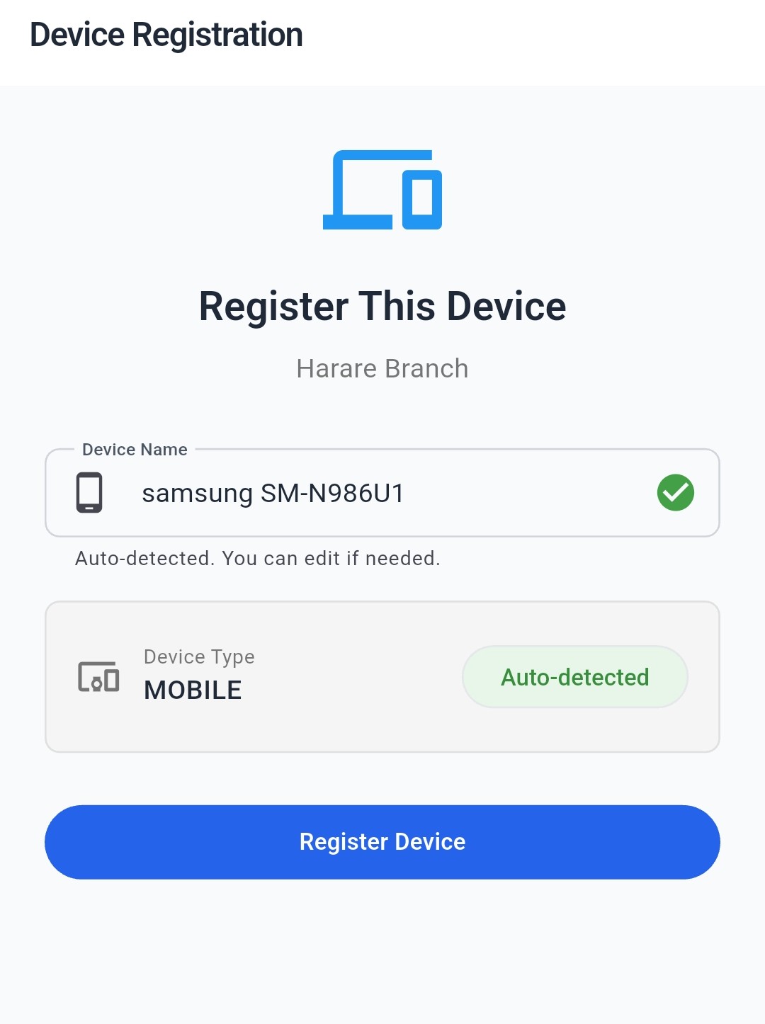 SmartSync mobile point of sale on tablet